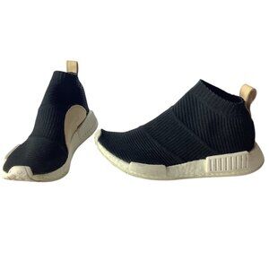 Adidas NMD CS1 Primeknit Shoes 6 Black Beige Slip On Boost Sole Women's